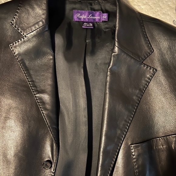 Ralph Lauren Purple Label Men’s Leather Jacket- New Without Tag - Picture 16 of 16